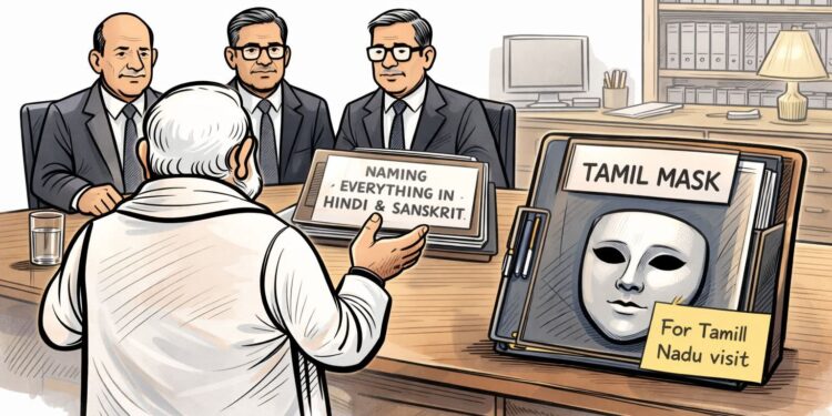 இந்தித் திணிப்பு எல்லை மீறல்: ஒன்றிய பா.ஜ.க. அரசுக்கு எதிராக தமிழ்நாட்டில் கடும் எதிர்ப்பு