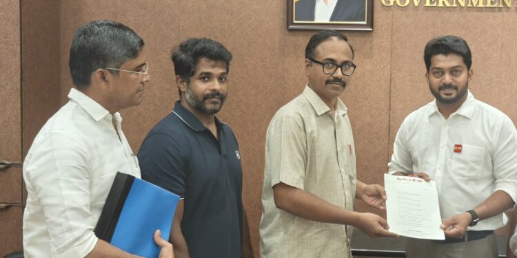 கனிமவள முறைகேடுகள் குறித்து அமைச்சர் டி.கே. பிரபுவிடம் அறப்போர் இயக்கம் மனு