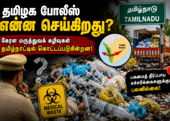 தமிழக போலீஸ் என்ன செய்கிறது?  கேரள மருத்துவக் கழிவுகள் தமிழ்நாட்டில் கொட்டப்படுவது தொடர்கிறது: நடவடிக்கை எப்போது?