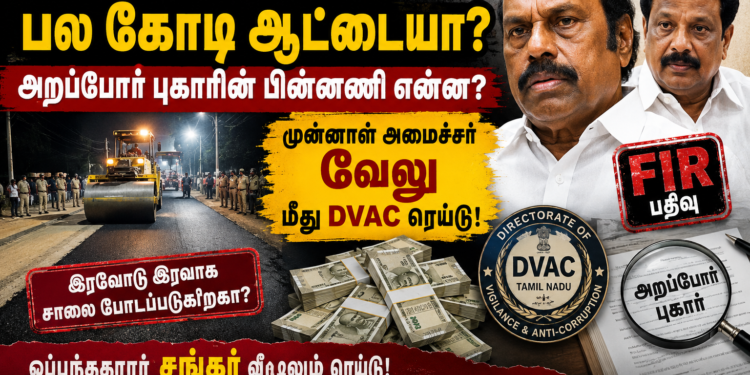 அறப்போர் புகாரைத் தொடர்ந்து முன்னாள் அமைச்சர் வேலு மீது DVAC நடவடிக்கை: சாலைப் பணிகள் முறைகேடு குற்றச்சாட்டு என்ன?