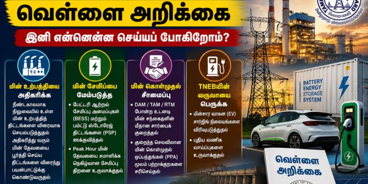 தமிழகத்தின் மின்துறை மறுசீரமைப்பு: உற்பத்தி முதல் வருவாய் உயர்வு வரை புதிய செயல்திட்டங்கள் – வெள்ளை அறிக்கை கூறுவது என்ன?