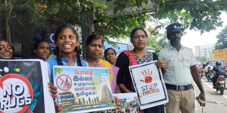 “போதைக்கு இல்லை – வாழ்க்கைக்கு ஆம்!” – ஆக்சிலியம் மேல்நிலைப் பள்ளியில் மாணவர்களுக்கு போதைப்பொருள் தடுப்பு விழிப்புணர்வு